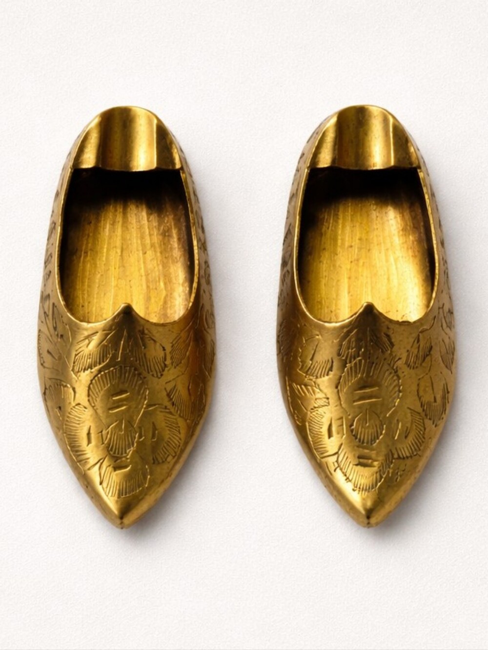 Vintage Brass Slippers Ashtray